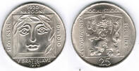 25 Kronen 1970 Tschechoslowakei Silber Kursgedenkmünze 50 Jahre Slowakisches Nationaltheater stempelglanz