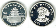 Volksrepublik China 5 Jiao China, 1 Jiao <i>Marco Polo", 1983, Proof, like scan! -