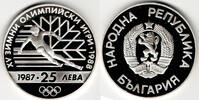 Bulgarien 25 Leva Bulgaria 1987, 25 Leva, Calgary olympics 1988, ski -