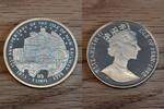 Isle of Man 10 ECU Islo of Man, silver coin 125th anniversary of Isle of Man railway, siehe Foto -