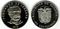 Panama 50 Centesimos panama, 50 Centesimos 1975, Fernando de Lesseps -