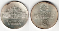 Deutsche Demokratische Republik 10 Mark DDR, Gedenkmünze 10 Mark Semperoper Dresden, siehe Scan! -