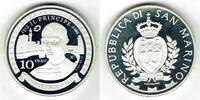 San Marino 10 Euro San Marino silver commemorative coin, Macchiavelli - Il Principe, no box, NO COA -