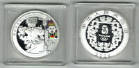 Volksrepublik China 10 Yuan China, 1 ounce silver "beijing 2008 - tea ceremony", Proof, colored, like scan -