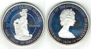Turks und Caicos Inseln 25 Crowns turks and caicos islands, silver jubilee queen elisabeth II. - Yale of Beaufort -
