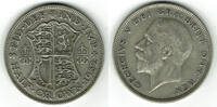 Großbritannien Half Crown great britain silver coin, george V., half crown -