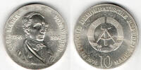 Deutsche Demokratische Republik 10 Mark DDR, Gedenkmünze 10 Mark Carl Maria von Weber, siehe Scan! -
