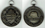 Österreich-Ungarn versilberte Bronzemedaille hungary, commemorative medal, world war 1914-1918 -