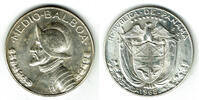 Panama 1/2 Balboa panama silver coin "1/2 balboa", like scan -
