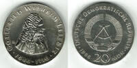 Deutsche Demokratische Republik 20 Mark DDR, Gedenkmünze 20 Mark Gottfried Wilhelm Leibniz, Erhaltung siehe Scan! -