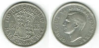 Großbritannien Half Crown great britain silver coin, george VI., half crown -