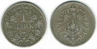 Kaiserreich 1 Mark Kaiserreich, Kursmünze 1 Mark 1886 F, 900er Silber! -
