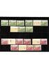 All. Besetzung Kat.Nr. 85/86 - Lot von 14 Marken -