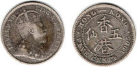 Hongkong 5 Cents British Colonies - Hongkong, 5 Cents 1905, Edward VII. -