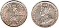 Hongkong 5 Cents British Colonies - Hongkong, 5 Cents 1932, George V. -