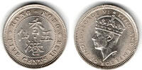 Hongkong 5 Cents British Colonies - Hongkong, 5 Cents 1938, George VI. -