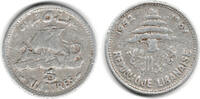 Libanon 5 Piaster lebanon (liban), 5 piastres 1952, like scan -