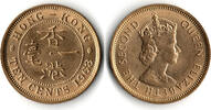 Hongkong 10 Cents British Colonies - Hongkong, 10 Cents, Elisabeth II. -
