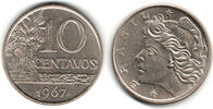 Brasilien 10 Centavos brazil, 10 Centavos 1967 -
