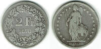 Schweiz 2 Franken Switzerland, silver coin, 2 Franken 1878! -