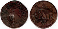 Brandenburg-Preußen - Ravensberg 12 Pfennig Ravensberg (Bielefeld), 12 Pfennig 1655 mit Gegenstempel Sparrenschild -