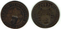 Angola - Portugiesisch Angola 1 Macuta portugal - angola, 1 Macut 1786 with countermark -