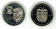 Panama 1 Balboa panama commerative coin, 1 Balboa, John F. Kennedy -