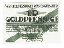 Deutsches Reich - Wertbeständiges Notgeld 10 Goldpfennig Aachen, Firma L. Tietz A.G., 10. Januar 1924, Gutschein -