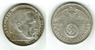Drittes Reich 5 Reichsmark 1937 G Drittes Reich, 5 Reichsmark 1937 G, Hi... 265.25 元  ＋  93.62 元 运费