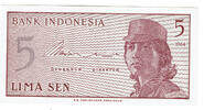 Indonesien 5 Sen 1964 Indonesiqa, 5 Sen, I 15.60 元  ＋  93.62 元 运费