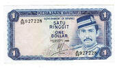 Brunei 1 Ringgit / 1 Dollar 1986 Government of Brunei, 1 Ringgit / 1 Dol... 46.81 元  ＋  93.62 元 运费