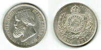 Brasilien 1000 Reis 1876 brazil, 1000 Reis, Pedro II. vorz&uuml;glich, leicht... 460.28 元  ＋  93.62 元 运费