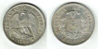 Chile 1 Peso 1881 chile, 1 Peso 1881 gutes vorz&uuml;glich 1,755.31 元  ＋  124.82 元 运费