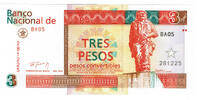 Kuba 3 Pesos Kuba, 3 Pesos, 1994 -