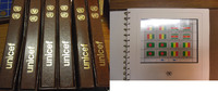 Briefmarkensammlung - UNO UNICEF Länderflaggen Briefmarken-Sammlung Sammlung UNO UNICEF Länderflaggen d. Nationen FDCs/Kleinbögen in 6 Ringbindern