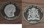 Malawi 10 Kwacha Malawi, silver commemorative "alexander the great" -