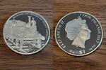 Cook Inseln - Cook Islands 1 Dollar silver commemorative coin, Melbourne and Hobson's Bay Railway Company -