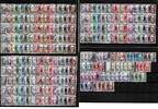 All. Besetzung Kat.Nr. 212-227 - Lot von 14 kpl. Sätzen u. Dubl. Kat.Wert 560,- -