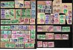 Lot von 49 Paketkarten - Abschnitte -