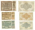 Deutsches Reich - Wertbeständiges Notgeld 10 Pfennig, 50 Pfennig, 4 Goldmark (3 Scheine) Dresden, 10, 50 Pfennig and 4 Goldmark, 3 different banknotes -
