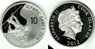 Cook Islands 10 Dollars cook islands, 10 dollars silver coin, 2014 sotchi olympics, ski -