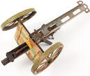 Deutsches Reich O.J. Blechspielzeug/Blechkanone mit Tarnfarbe 3-4