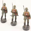 Deutsches Reich O.J. Spielzeug / 3 Soldaten marschierend / Hersteller: Lisanlo 2-3