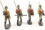 Deutsches Reich O.J. Spielzeug / 4 Soldaten marschierend / ohne Hersteller 3