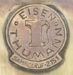 Hagen O.J. Werbung / Schreibblock-Halter / Notizblock Halter / Thumann Eisen Sammelruf-2151 2-3