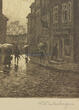 1925 Radierung / W. Winterhagen / Am Markt in Remscheid 2-3