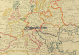 Europa um 1765 Kolorierter Kupferstich aus dem Sieur Robert