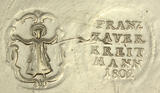 Schongau / Bayern 1802 - 1822 Zinnteller / Franz Xaver Kreitmann 2-3