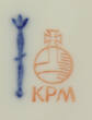 Berlin 1962 - 1992 KPM / Königliche Porzellan - Manufaktur / Schale / Blattschale / Kurland 1-2
