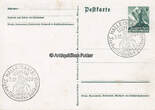 Drittes Reich / Halle 1938 WHW / Ansichtskarte / Postkarte / Wir danken unserem Führer / mit Sonderstempeln 2